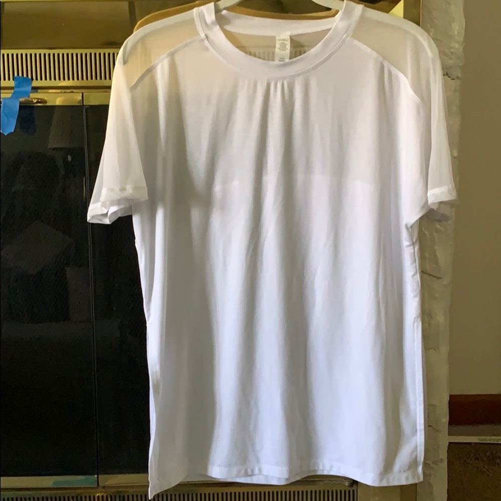 Athleta White Tee Shirt Top XS